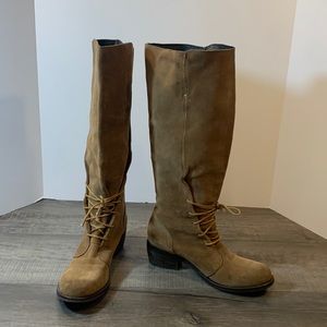 Bronx "smarty pants" tall suede boots size 37